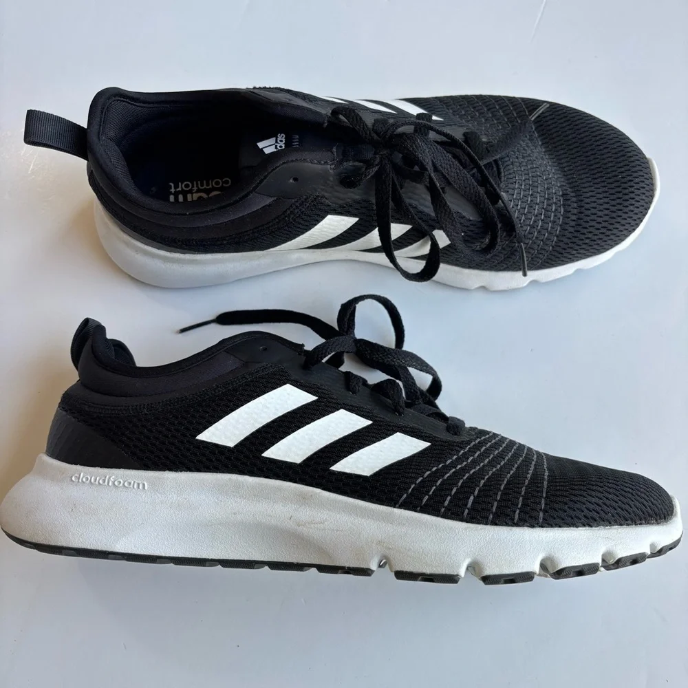 SH2 Adidas Men's Black Cloud foam Sneakers Casual Athletic Shoes 10.5 Streetwear